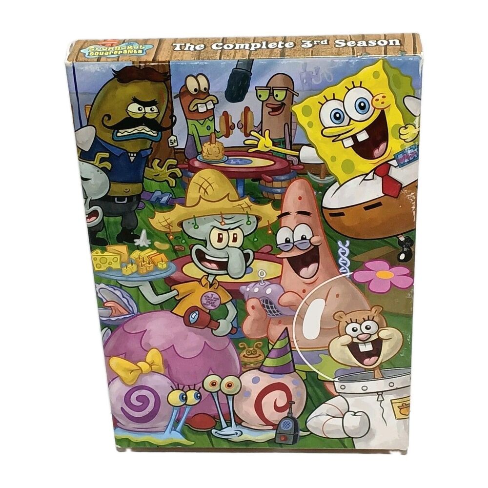 Spongebob Squarepants The Complete 3rd Season, 2005 3 DVD's 466 Minutes